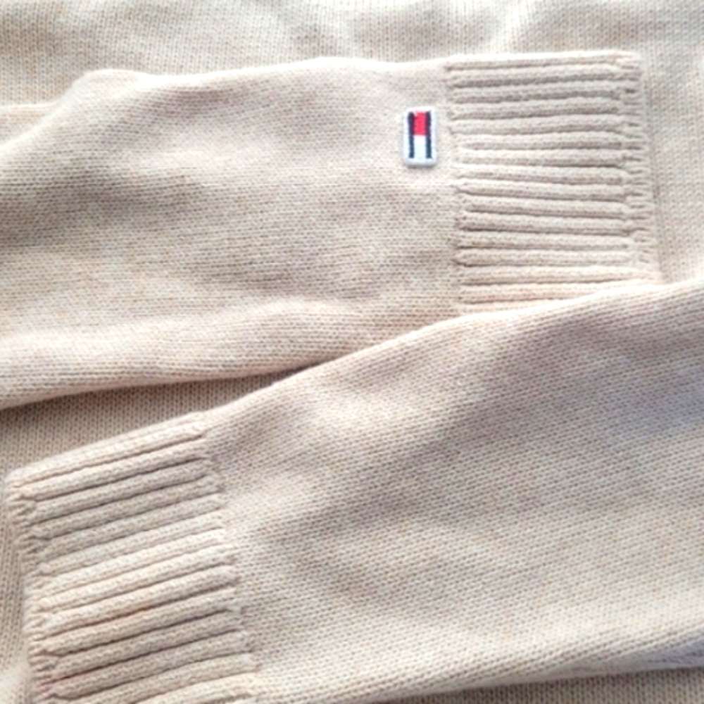 Tommy Hilfiger Varsity cropped sweater Size L - Picture 6 of 9